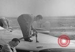 Image of Vampire jet aircraft Wiesbaden Germany, 1951, second 41 stock footage video 65675048633