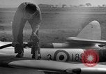 Image of Vampire jet aircraft Wiesbaden Germany, 1951, second 42 stock footage video 65675048633