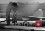 Image of Vampire jet aircraft Wiesbaden Germany, 1951, second 43 stock footage video 65675048633