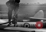 Image of Vampire jet aircraft Wiesbaden Germany, 1951, second 46 stock footage video 65675048633