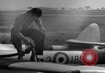 Image of Vampire jet aircraft Wiesbaden Germany, 1951, second 48 stock footage video 65675048633