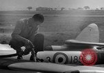 Image of Vampire jet aircraft Wiesbaden Germany, 1951, second 49 stock footage video 65675048633