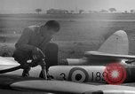Image of Vampire jet aircraft Wiesbaden Germany, 1951, second 50 stock footage video 65675048633
