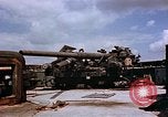 Image of Anti-aircraft guns on Berlin Flak Tower Berlin Germany, 1945, second 15 stock footage video 65675048673