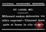 Image of Zebra driven carriage Saint Louis Missouri USA, 1931, second 7 stock footage video 65675048705