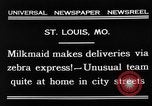 Image of Zebra driven carriage Saint Louis Missouri USA, 1931, second 10 stock footage video 65675048705