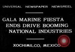 Standbild dekoriert Kanus Xochimilco Mexiko, 1931, aus Sekunde 1 historischem Filmmaterial Videoclip 65675048709