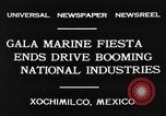 Standbild dekoriert Kanus Xochimilco Mexiko, 1931, aus Sekunde 4 historischem Filmmaterial Videoclip 65675048709