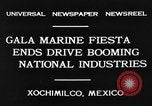 Standbild dekoriert Kanus Xochimilco Mexiko, 1931, aus Sekunde 5 historischem Filmmaterial Videoclip 65675048709