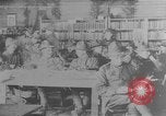 Image of American Army soldiers in YMCA club during World War I European Theater, 1917, second 1 stock footage video 65675048746