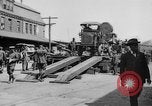 Image of Military equipment being unloaded from "Liberty Loan Train." Richmond Virginia USA, 1918, second 4 stock footage video 65675048756