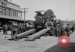 Image of Military equipment being unloaded from "Liberty Loan Train." Richmond Virginia USA, 1918, second 6 stock footage video 65675048756