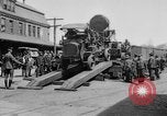 Image of Military equipment being unloaded from "Liberty Loan Train." Richmond Virginia USA, 1918, second 8 stock footage video 65675048756