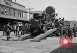 Image of Military equipment being unloaded from "Liberty Loan Train." Richmond Virginia USA, 1918, second 9 stock footage video 65675048756