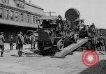 Image of Military equipment being unloaded from "Liberty Loan Train." Richmond Virginia USA, 1918, second 11 stock footage video 65675048756