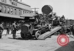 Image of Military equipment being unloaded from "Liberty Loan Train." Richmond Virginia USA, 1918, second 12 stock footage video 65675048756