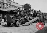 Image of Military equipment being unloaded from "Liberty Loan Train." Richmond Virginia USA, 1918, second 13 stock footage video 65675048756
