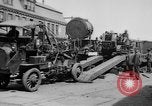 Image of Military equipment being unloaded from "Liberty Loan Train." Richmond Virginia USA, 1918, second 14 stock footage video 65675048756