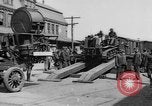Image of Military equipment being unloaded from "Liberty Loan Train." Richmond Virginia USA, 1918, second 18 stock footage video 65675048756