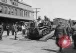 Image of Military equipment being unloaded from "Liberty Loan Train." Richmond Virginia USA, 1918, second 22 stock footage video 65675048756