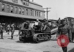 Image of Military equipment being unloaded from "Liberty Loan Train." Richmond Virginia USA, 1918, second 25 stock footage video 65675048756