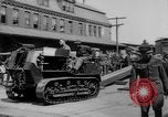 Image of Military equipment being unloaded from "Liberty Loan Train." Richmond Virginia USA, 1918, second 26 stock footage video 65675048756