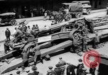 Image of Military equipment being unloaded from "Liberty Loan Train." Richmond Virginia USA, 1918, second 30 stock footage video 65675048756