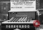 Image of huge facsimile Burroughs adding machine Detroit Michigan USA, 1919, second 19 stock footage video 65675048764