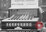 Image of huge facsimile Burroughs adding machine Detroit Michigan USA, 1919, second 27 stock footage video 65675048764
