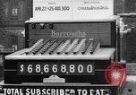 Image of huge facsimile Burroughs adding machine Detroit Michigan USA, 1919, second 28 stock footage video 65675048764