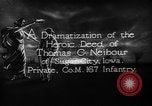 Image of Private Thomas C Neibaur United States USA, 1918, second 14 stock footage video 65675048769