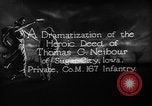 Image of Private Thomas C Neibaur United States USA, 1918, second 22 stock footage video 65675048769