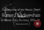 Image of Lieutenant Hunter J Wickersham United States USA, 1918, second 8 stock footage video 65675048782
