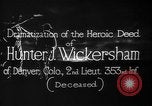 Image of Lieutenant Hunter J Wickersham United States USA, 1918, second 9 stock footage video 65675048782