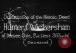 Image of Lieutenant Hunter J Wickersham United States USA, 1918, second 10 stock footage video 65675048782