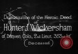Image of Lieutenant Hunter J Wickersham United States USA, 1918, second 16 stock footage video 65675048782