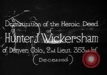 Image of Lieutenant Hunter J Wickersham United States USA, 1918, second 17 stock footage video 65675048782
