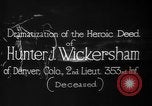 Image of Lieutenant Hunter J Wickersham United States USA, 1918, second 21 stock footage video 65675048782