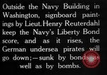 Image of Navy billboard promoting 4th Liberty Loan Washington DC USA, 1918, second 32 stock footage video 65675048784