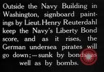 Image of Navy billboard promoting 4th Liberty Loan Washington DC USA, 1918, second 39 stock footage video 65675048784