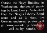 Image of Navy billboard promoting 4th Liberty Loan Washington DC USA, 1918, second 44 stock footage video 65675048784