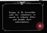 Image of Sailors increase subscriptions to Victory Bonds New York City USA, 1919, second 1 stock footage video 65675048789