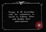 Image of Sailors increase subscriptions to Victory Bonds New York City USA, 1919, second 4 stock footage video 65675048789