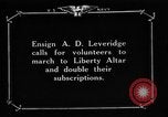 Image of Sailors increase subscriptions to Victory Bonds New York City USA, 1919, second 11 stock footage video 65675048789