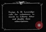 Image of Sailors increase subscriptions to Victory Bonds New York City USA, 1919, second 13 stock footage video 65675048789