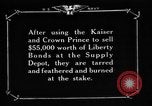 Image of US sailors burn Kaiser and Crown Prince in effigy New York City USA, 1918, second 18 stock footage video 65675048791