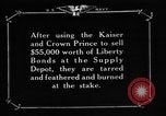 Image of US sailors burn Kaiser and Crown Prince in effigy New York City USA, 1918, second 19 stock footage video 65675048791