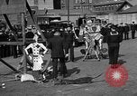Image of US sailors burn Kaiser and Crown Prince in effigy New York City USA, 1918, second 22 stock footage video 65675048791