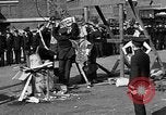 Image of US sailors burn Kaiser and Crown Prince in effigy New York City USA, 1918, second 27 stock footage video 65675048791