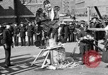 Image of US sailors burn Kaiser and Crown Prince in effigy New York City USA, 1918, second 58 stock footage video 65675048791